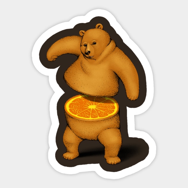 Orange Bear Sticker by Tobe_Fonseca